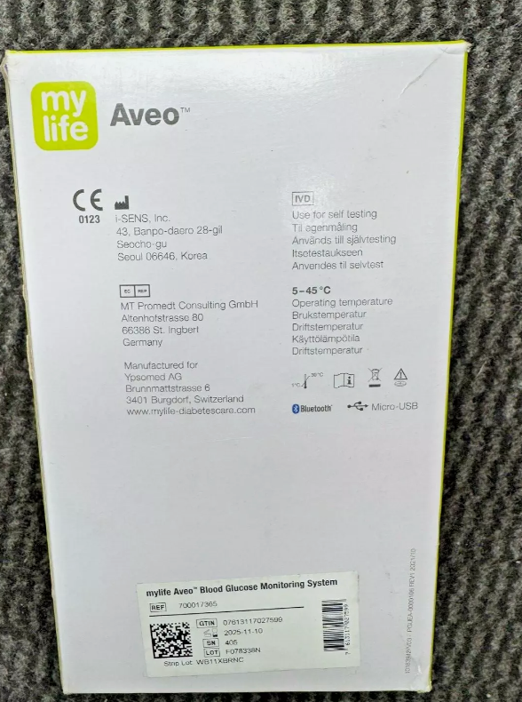 YPSOMED my life Aveo Blood Sugar Monitor - Image 3