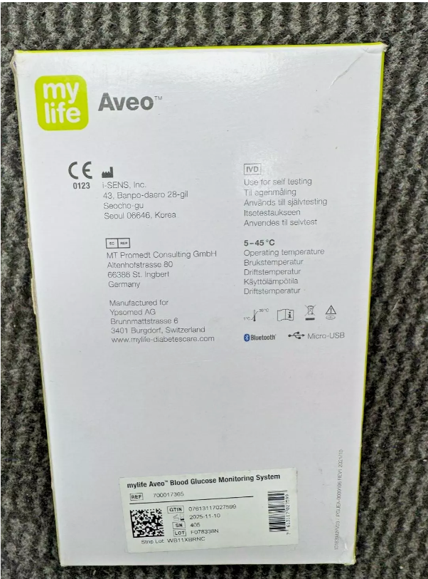 YPSOMED my life Aveo Blood Sugar Monitor - Image 2