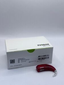 Phonak Nathos SP W BTE Hearing Aid – Red