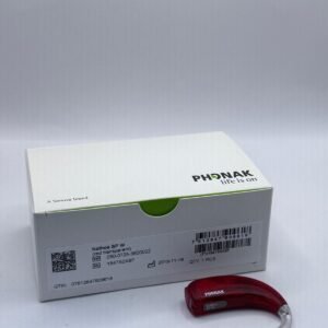 Phonak Nathos SP W Behind-the-Ear (BTE) Hearing Aid – RED – Slightly Used