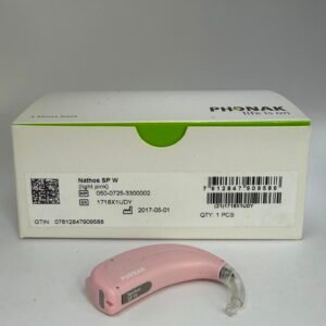 Phonak Nathos SP W Behind-the-Ear (BTE) Hearing Aid – Light Pink