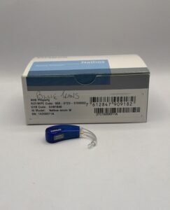 Phonak Nathos Micro W Behind-the-Ear (BTE) Hearing Aid – Blue – Slightly Used