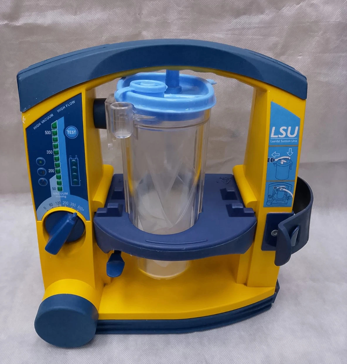 Laerdal LSU Portable Medical Suction Unit Aspirator with Power Cable
